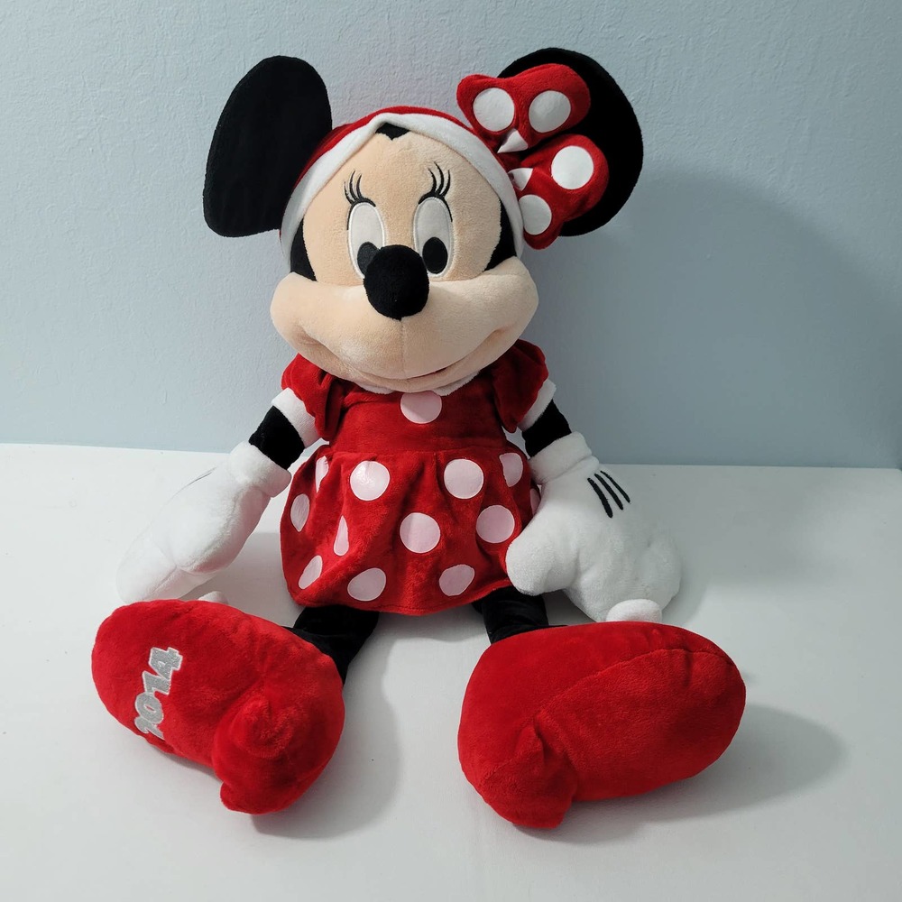 Minnie Mouse 2014 in Red & White polka Dot Dress 28" Plush 102422/23-6Tclo